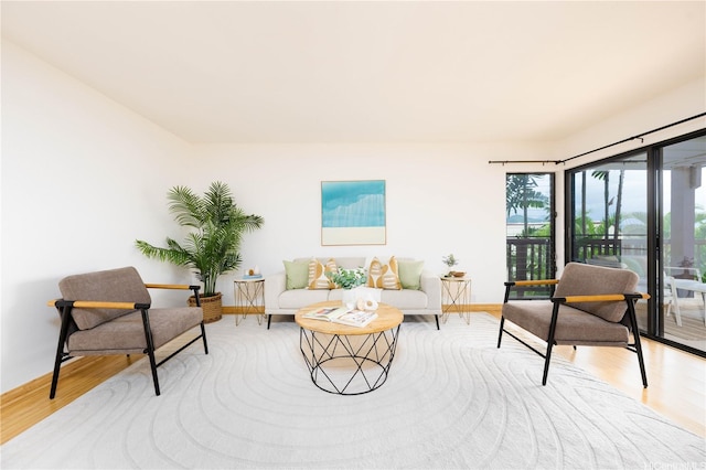 46-058 Aliikane Pl Unit 2114, Kaneohe, HI 96744 - living room with wood finished floors and baseboards