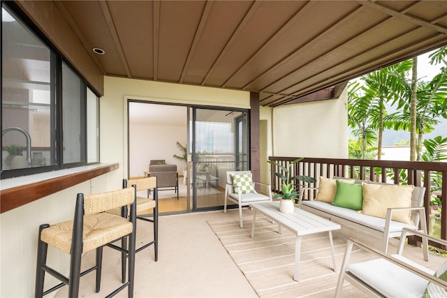 46-058 Aliikane Pl Unit 2114, Kaneohe, HI 96744 - wooden terrace with an outdoor living space