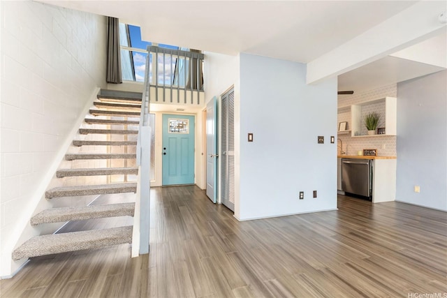 95-046 Hokuiwa St Unit 12, Mililani, HI 96789 - stairs with wood finished floors