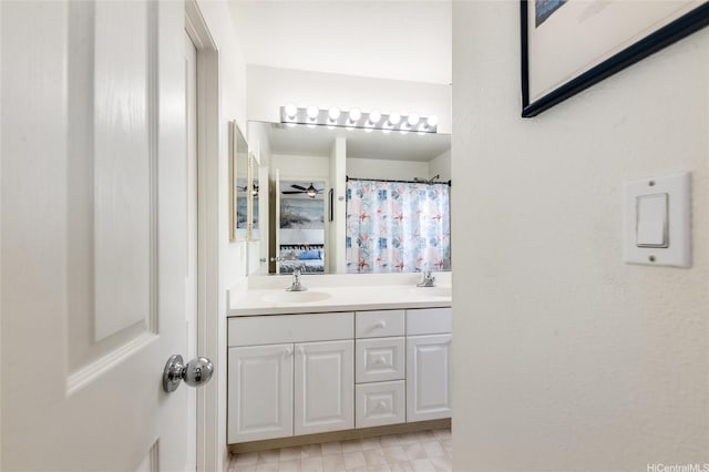 91-1059 Keoneula Blvd Unit F3, Ewa Beach, HI 96706 - full bathroom with a shower with curtain, a sink, and double vanity