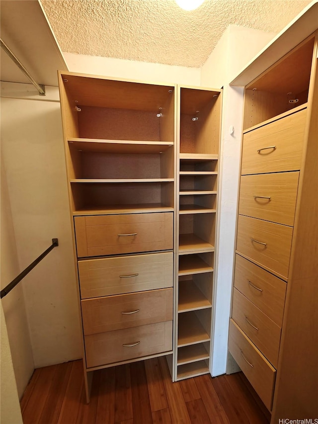 965 Prospect St Unit 307, Honolulu, HI 96822 - spacious closet with dark wood finished floors