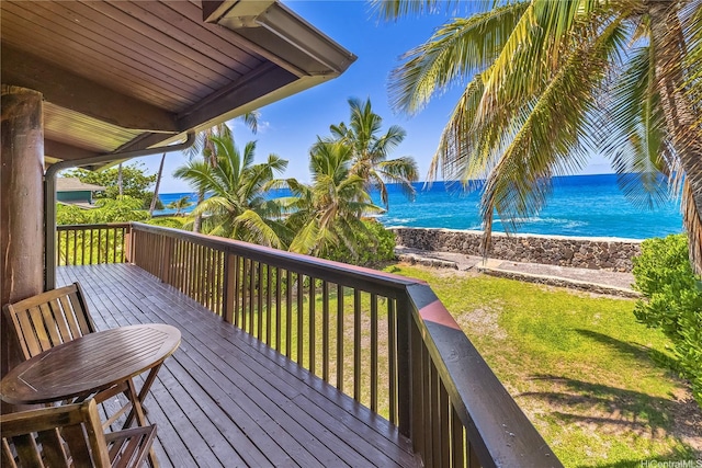 84-215 Makau St, Waianae, HI 96792 - deck with a lawn