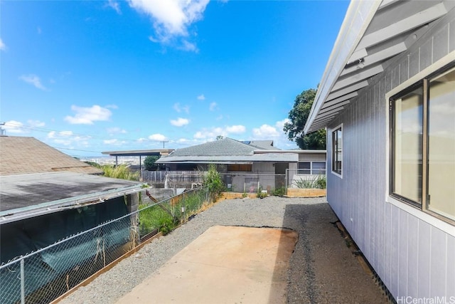 view of patio with fence