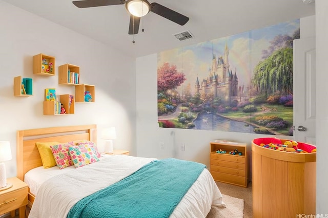 87-307 Panoa St, Waianae, HI 96792 - carpeted bedroom featuring ceiling fan