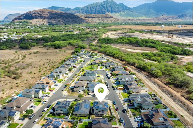 87-307 Panoa St, Waianae, HI 96792 - aerial perspective of suburban area featuring mountains