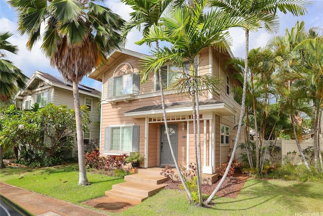 view of front of home