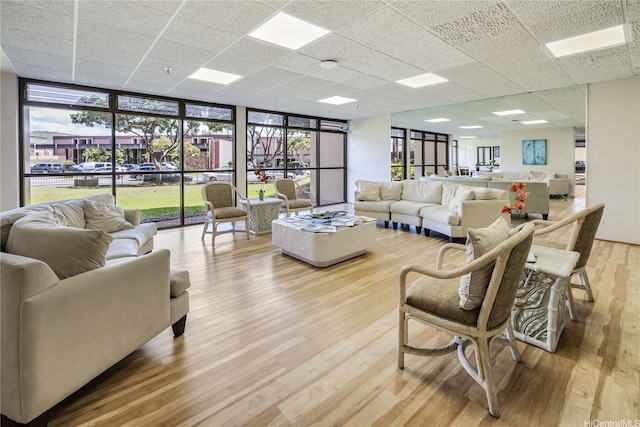 5090 Likini St Unit 501, Honolulu, HI 96818 - common area featuring a drop ceiling and expansive windows