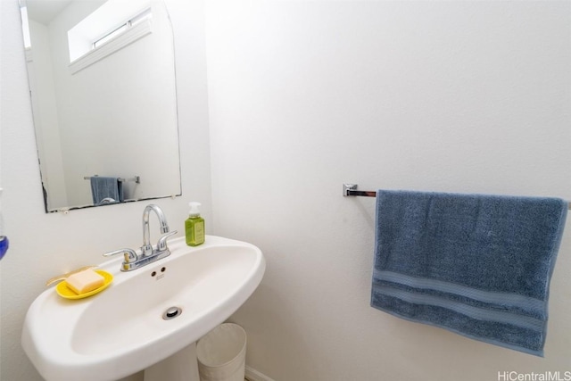bathroom with a sink