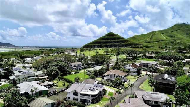 44-313 Kaneohe Bay Dr Unit B, Kaneohe, HI 96744 - aerial perspective of suburban area with a water and mountain view
