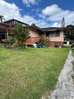45-659 Pua Alowalo St, Kaneohe, HI 96744 - exterior space featuring a lawn