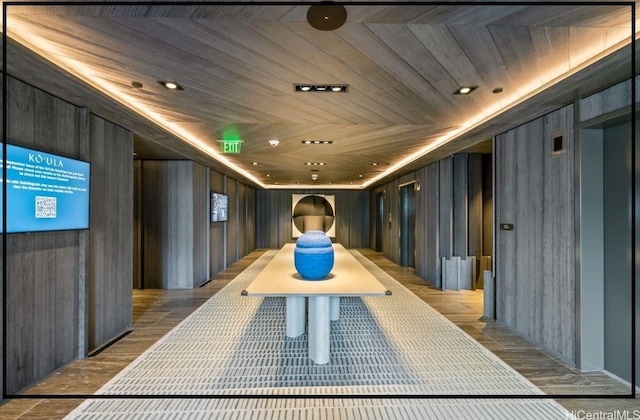 community lobby with visible vents