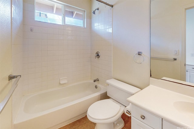 91-1092 Kaileolea Dr, Ewa Beach, HI 96706 - bathroom with shower / washtub combination, vanity, and tile patterned flooring