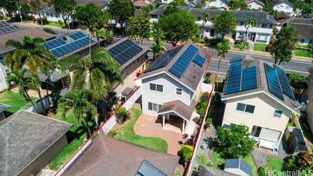 91-1092 Kaileolea Dr, Ewa Beach, HI 96706 - aerial perspective of suburban area with property boundaries highlighted