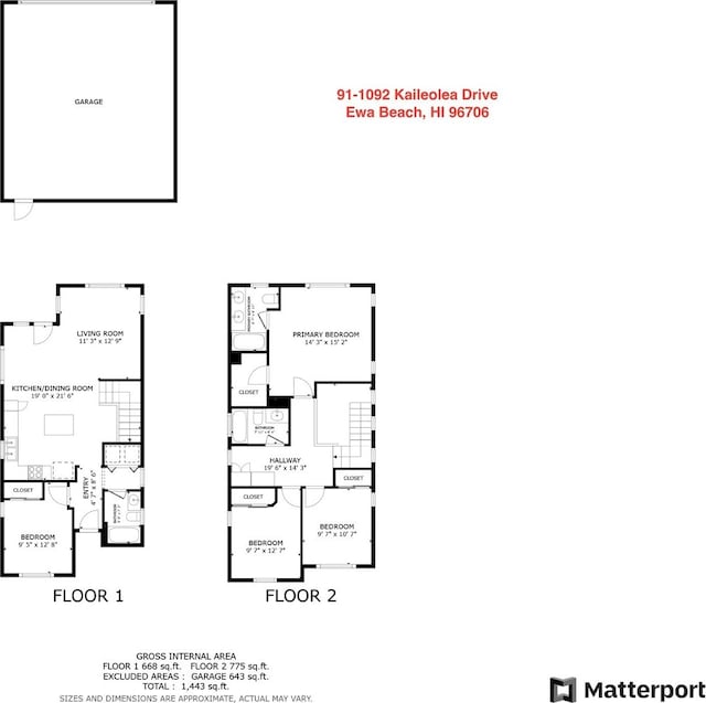 91-1092 Kaileolea Dr, Ewa Beach, HI 96706 - view of home floor plan