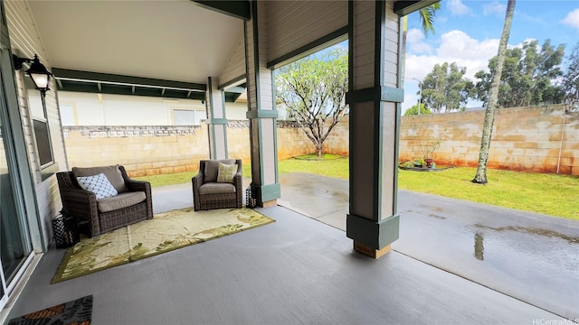 view of sunroom / solarium