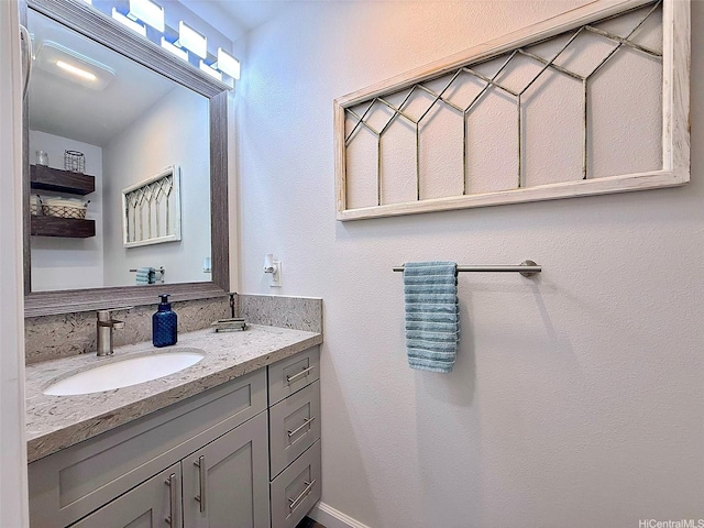 bathroom with vanity