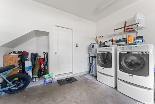 91-1001 Keaunui Dr Unit 35, Ewa Beach, HI 96706 - laundry area featuring water heater and washer and dryer