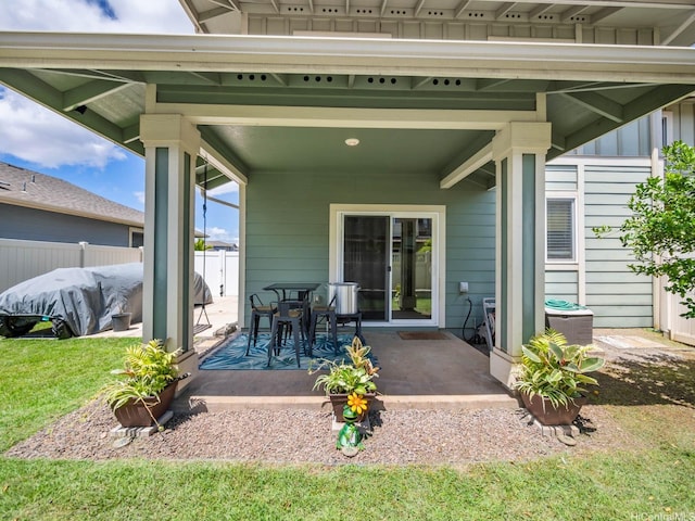 91-1483 Loiloi Loop, Ewa Beach, HI 96706 - view of patio / terrace with fence and central AC