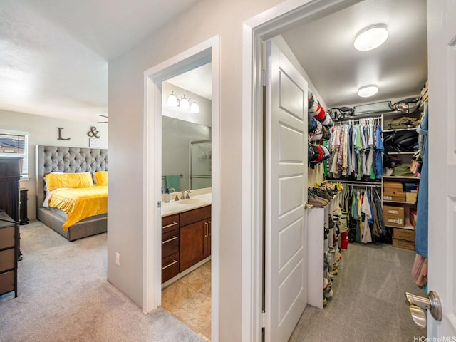 91-1483 Loiloi Loop, Ewa Beach, HI 96706 - spacious closet with light carpet and a sink