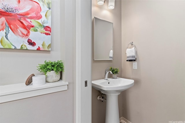 bathroom with a sink