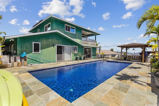 1315 Onioni St, Kailua, HI 96734 - outdoor pool with a patio area and a gazebo