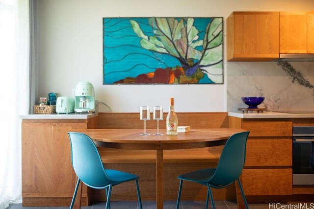 view of dining space