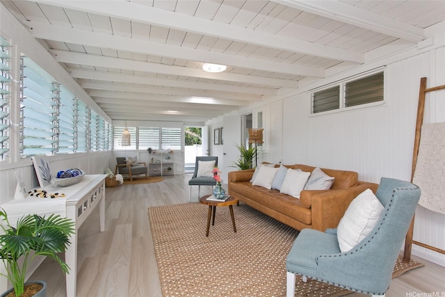 1334 Kuuna St, Kailua, HI 96734 - sunroom with beam ceiling