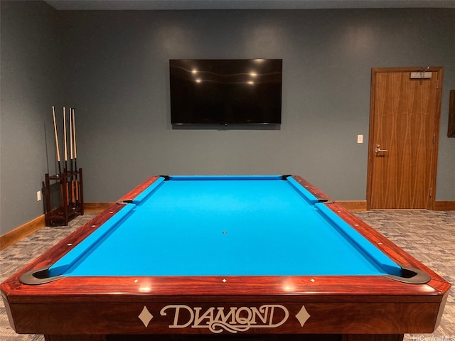 1555 Kapiolani Blvd Unit 1800, Honolulu, HI 96814 - rec room featuring billiards table, baseboards, and wood finished floors