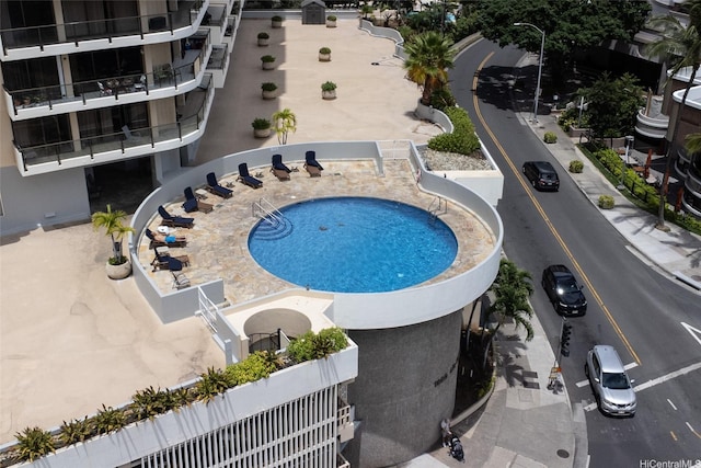 view of pool
