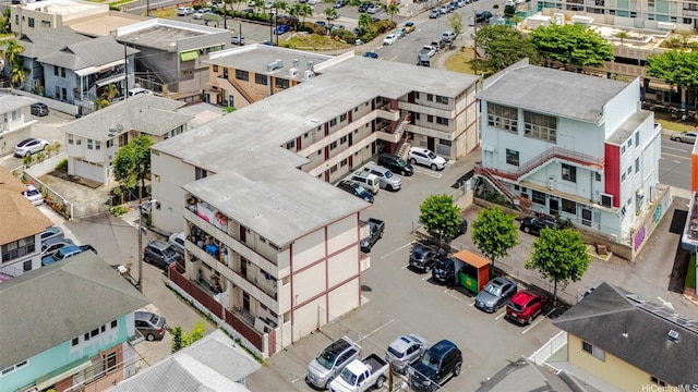 drone / aerial view with a residential view