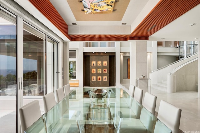360 Puuikena Dr, Honolulu, HI 96821 - dining room with a raised ceiling
