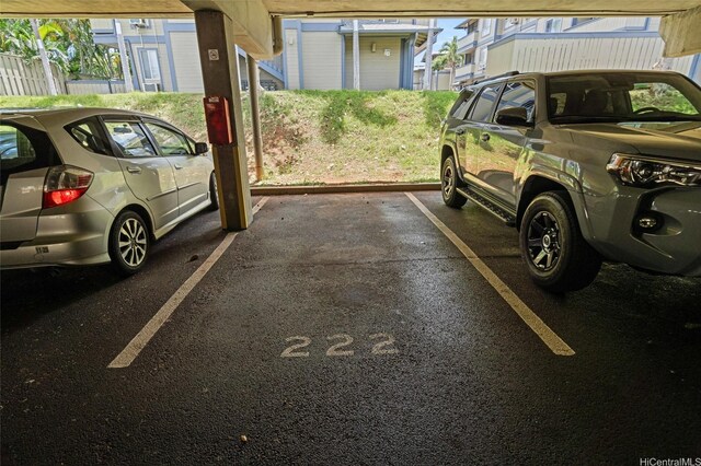 view of parking lot