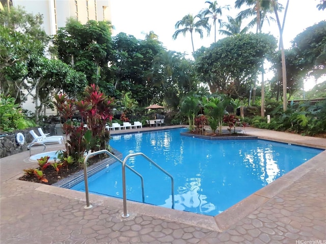 555 Hahaione St Unit 12D, Honolulu, HI 96825 - pool featuring a patio area