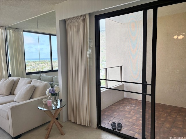 555 Hahaione St Unit 12D, Honolulu, HI 96825 - interior space with a textured wall and a textured ceiling