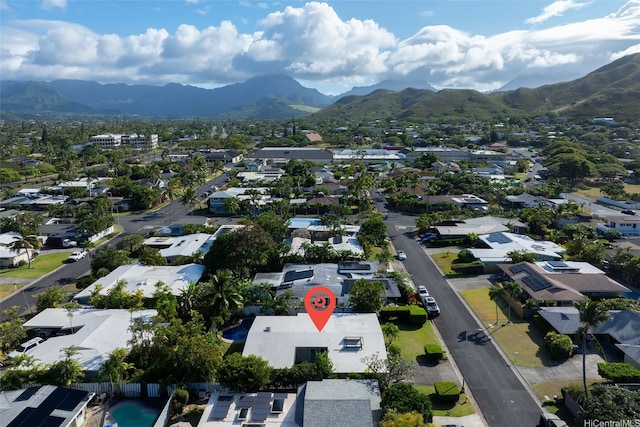 248 Aikane St, Kailua, HI 96734 - aerial view of residential area with a mountain backdrop
