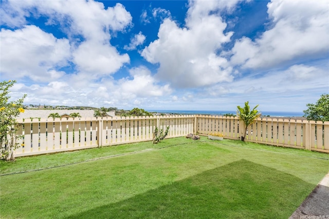 92-1214 Palahia St Unit X106, Kapolei, HI 96707 - view of yard with a water view and fence
