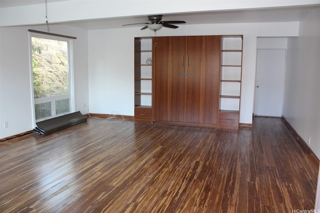 155 Polihale Pl, Honolulu, HI 96825 - unfurnished room featuring wood finished floors, a ceiling fan, and baseboards