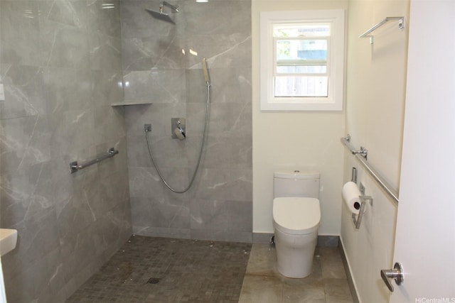 155 Polihale Pl, Honolulu, HI 96825 - bathroom with toilet, a walk in shower, and tile patterned floors