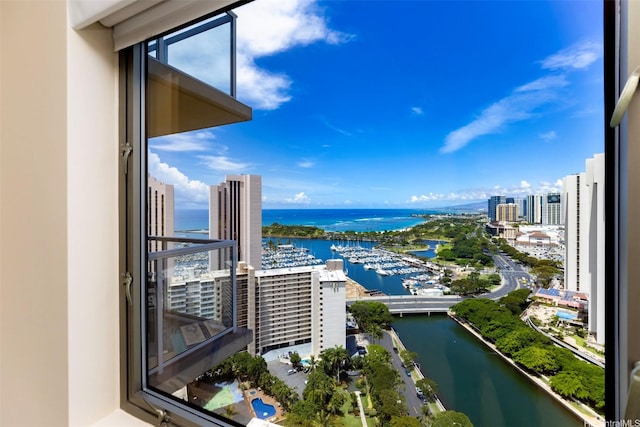 1551 Ala Wai Blvd Unit 2903, Honolulu, HI 96815 - balcony with a water view and a view of city