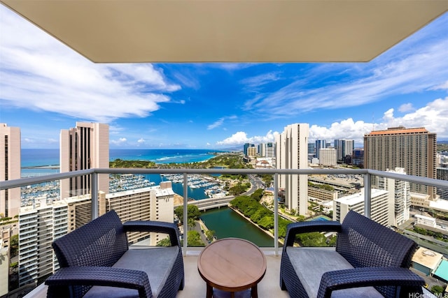 1551 Ala Wai Blvd Unit 2903, Honolulu, HI 96815 - balcony featuring a view of city and a water view