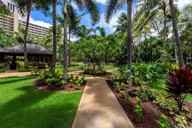 1551 Ala Wai Blvd Unit 2903, Honolulu, HI 96815 - view of property's community with a gazebo and a yard