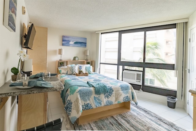 134 Kapahulu Ave Unit 617, Honolulu, HI 96815 - tiled bedroom with multiple windows and a textured ceiling