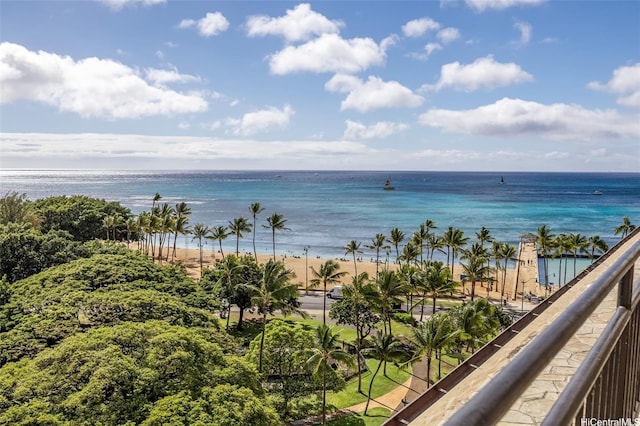 134 Kapahulu Ave Unit 617, Honolulu, HI 96815 - water view featuring local beach