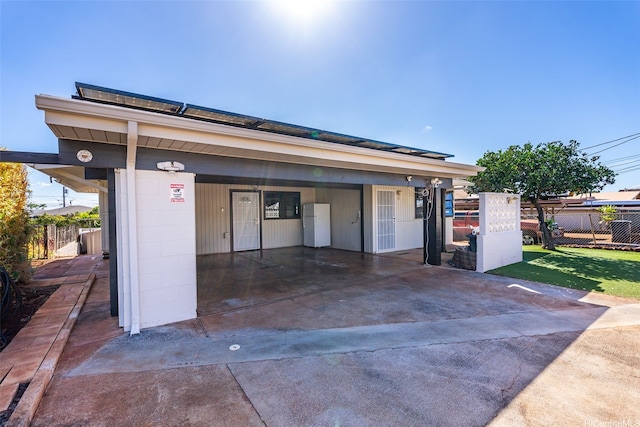 1230 Hoohulu St, Pearl City, HI 96782 - view of front of house with a carport and concrete block siding