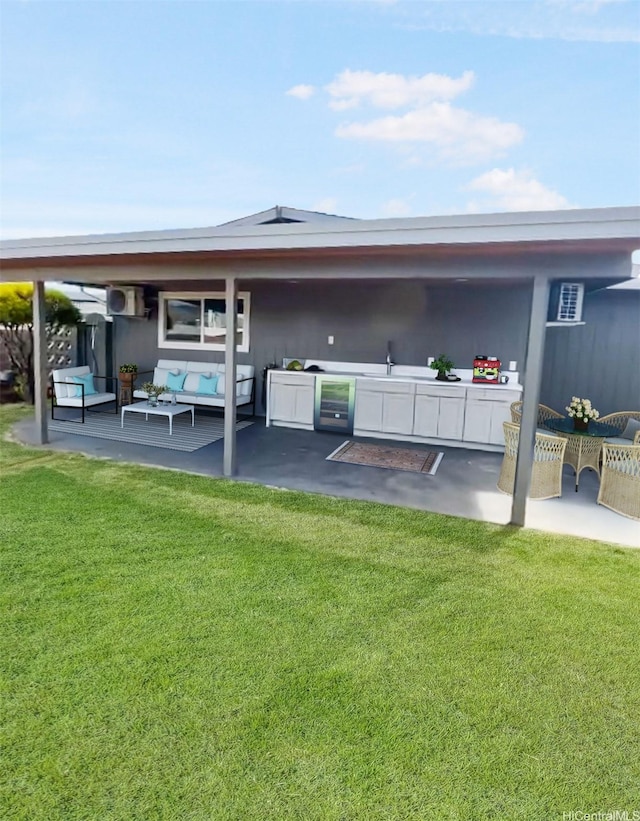 362 Waiopua Pl, Honolulu, HI 96825 - rear view of property with an outdoor hangout area, a yard, and a patio