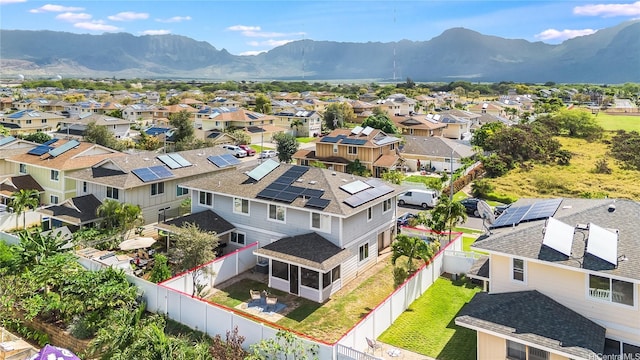 87-1801 Mokila St, Waianae, HI 96792 - bird's eye view featuring a mountain view and a residential view