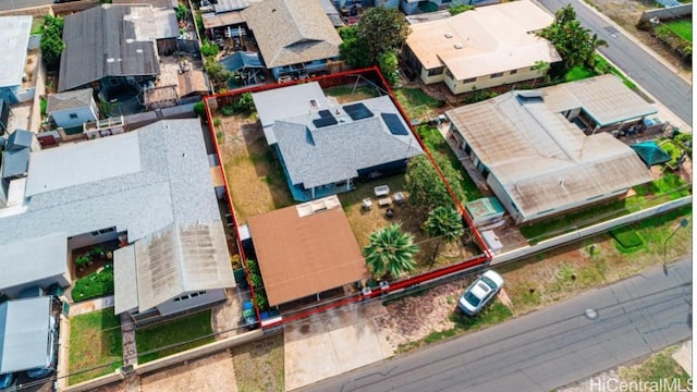 birds eye view of property featuring a residential view