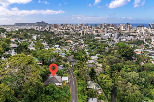 2168 Round Top Dr, Honolulu, HI 96822 - drone / aerial view with a view of city