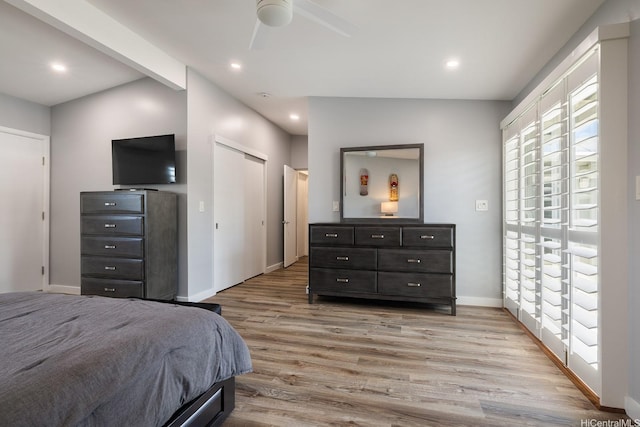 914 Lemiwai St, Wahiawa, HI 96786 - bedroom with light wood-type flooring, recessed lighting, and a ceiling fan