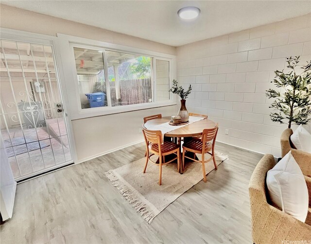 85-114 Ala Walua St Unit F, Waianae, HI 96792 - dining area featuring wood finished floors